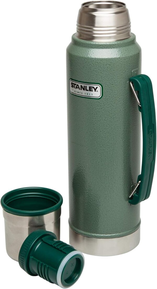 Stanley Classic Vacuum Insulated Wide Mouth Bottle - BPA-Free 18/8 Stainless Steel Thermos for Cold & Hot Beverages – Keeps Liquid Hot or Cold for Up to 24 Hours - Image 4