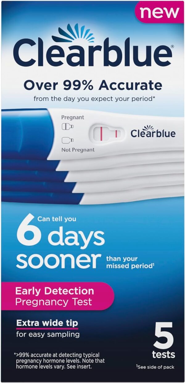 Clearblue Early Detection Pregnancy Test, 5 Ct  Health & Household - Image 9