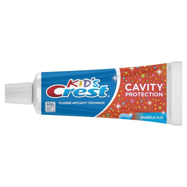 Crest Kid's Cavity Protection Toothpaste, Crest Kids Toothpaste, For Children And Toddlers 2+, Sparkle Fun, 4.6 Oz (Pack of 3), Toothpaste For Kids - Image 3