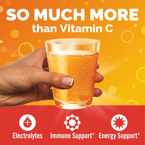 Emergen-C 1000mg Vitamin C Powder for Daily Immune Support Caffeine Free Vitamin C Supplements with Zinc and Manganese, B Vitamins and Electrolytes, Super Orange Flavor - 30 Count  Health & Household - Image 9